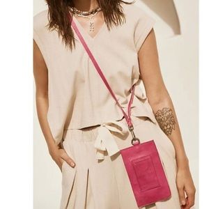 Free people leather pouch